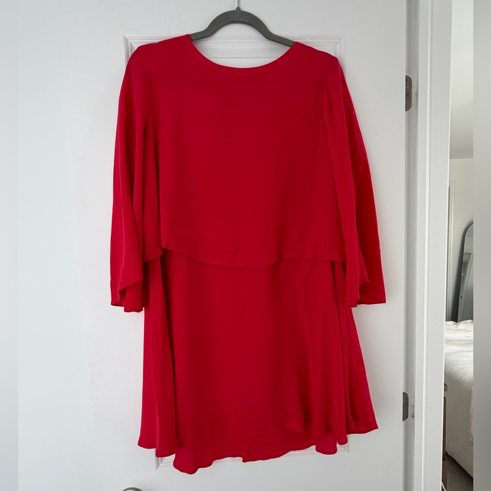 Red Layered Zara Shift Dress